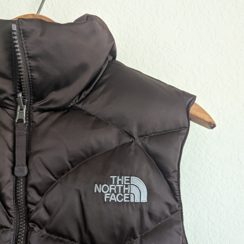 The North Face Brown Quilted Puffer Vest XS